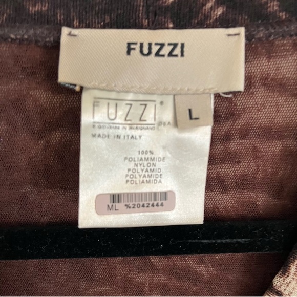 JEAN PAUL GAULTIER x FUZZI Mesh Animal Print Button Down Long Sleeve Midi Dress - Picture 8 of 10